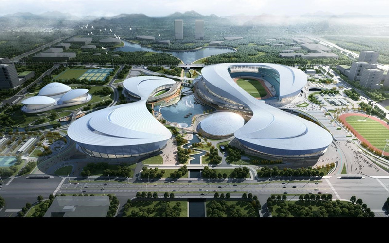 上海奥体中心规划图片